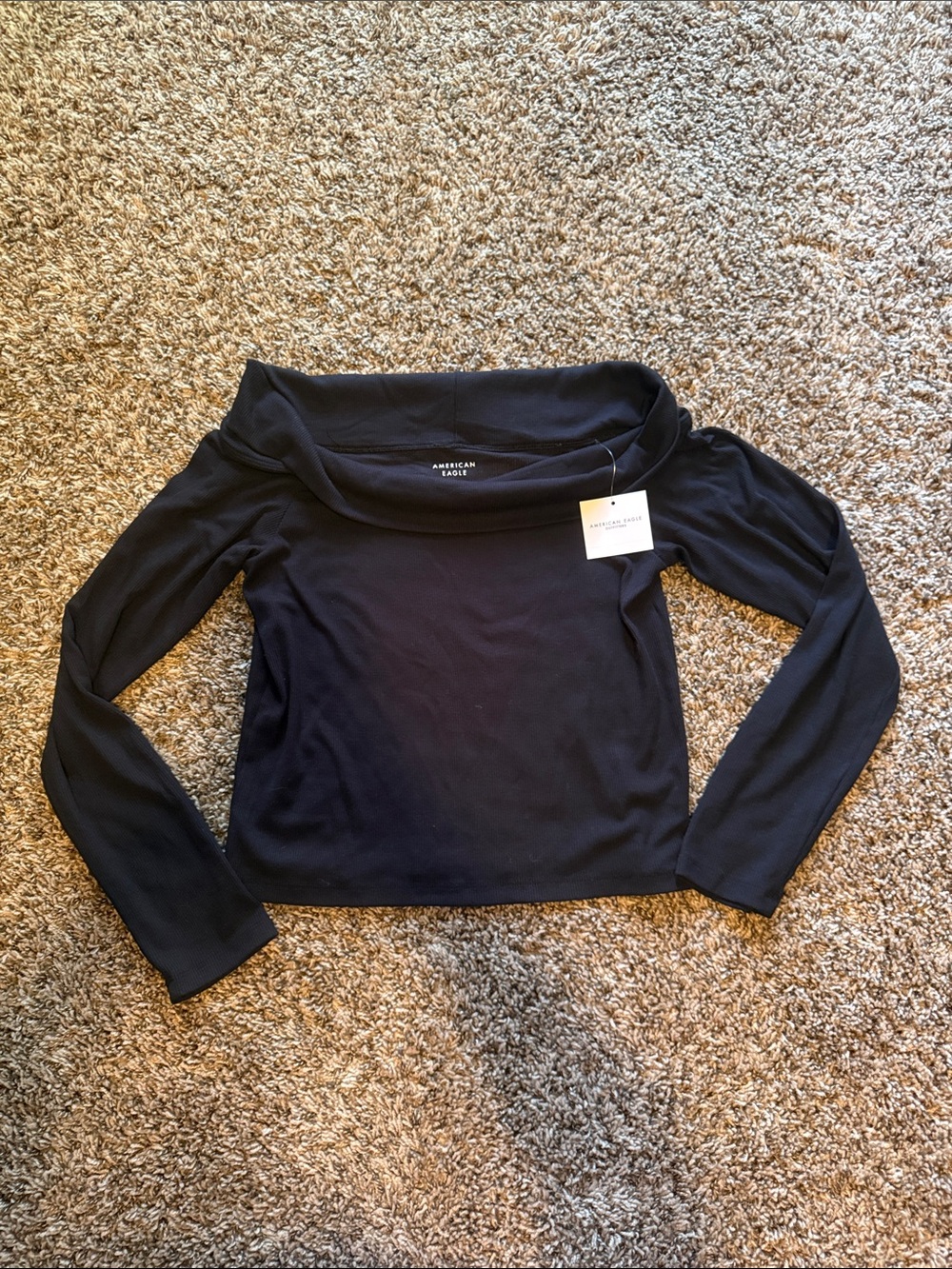NWT! Black off the shoulder top